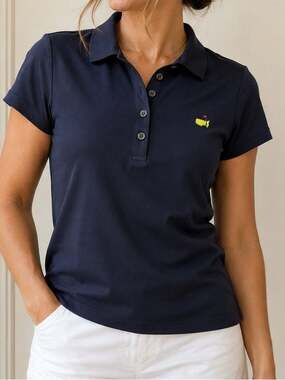 Masters Performance black Golf Polo Shirt Women’s Medium Augusta National